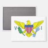 ヴァージン諸島国旗のマグネット マグネット (正面/裏面)