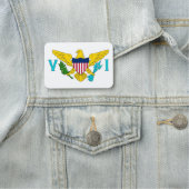 ヴァージン諸島国旗の愛国的な名前タグ 名札 (インサイチュ)