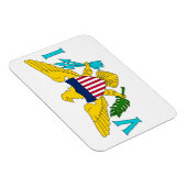 ヴァージン諸島国旗を持つ愛国的なフレキシブル磁石 マグネット (右側)