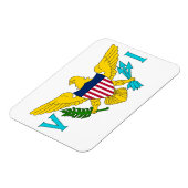 ヴァージン諸島国旗を持つ愛国的なフレキシブル磁石 マグネット (左側)