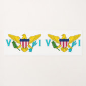 ヴァージン諸島国旗を持つ愛国的なヨガマット ヨガマット (裏面(横))