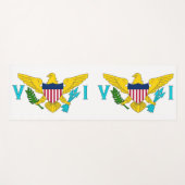 ヴァージン諸島国旗を持つ愛国的なヨガマット ヨガマット (正面(横))