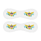 ヴァージン諸島国旗を持つ愛国野球 野球ボール (パネル)