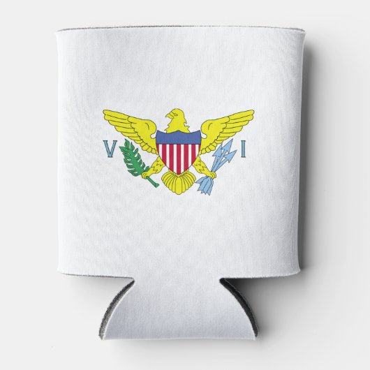 ヴァージン諸島国旗クーラーボックス 缶クーラー (正面)