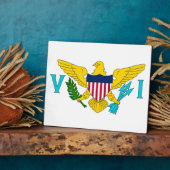 ヴァージン諸島国旗 フォトプラーク (側面)