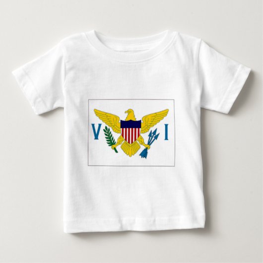 ヴァージン諸島国旗 ベビーTシャツ (正面)