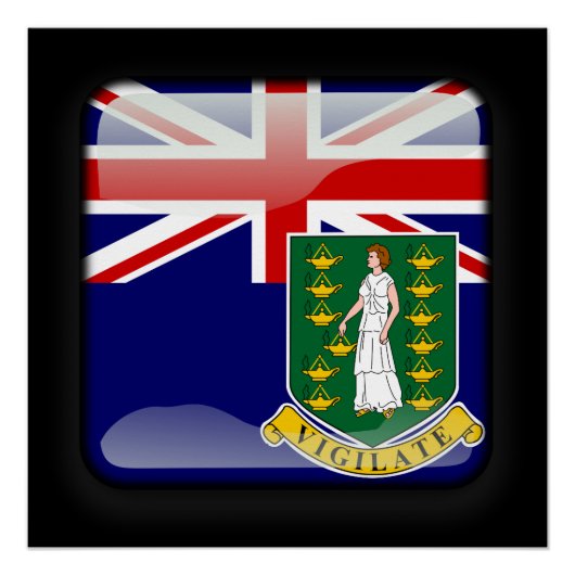 ヴァージン諸島国旗 ポスター (正面)