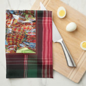 ヴァージン諸島国旗St.クロワモッコジャンビーズマドラス キッチンタオル (四つ折り)