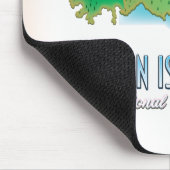 ヴァージン諸島国立公園の地図 マウスパッド (コーナー)