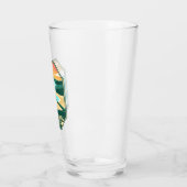 ヴァージン諸島国立公園ミニマルレトロエンブレム タンブラーグラス (左)