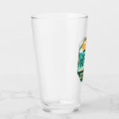 ヴァージン諸島国立公園ミニマルレトロエンブレム タンブラーグラス (右)