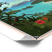 ヴァージン諸島国立公園リトーのアートポスター ポスター (角)