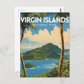 ヴァージン諸島国立公園旅行ポスター ポストカード (正面/裏面)