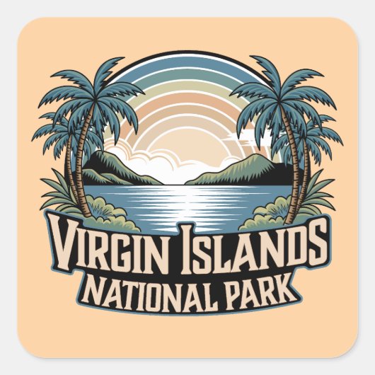 ヴァージン諸島国立公園 スクエアシール (正面)