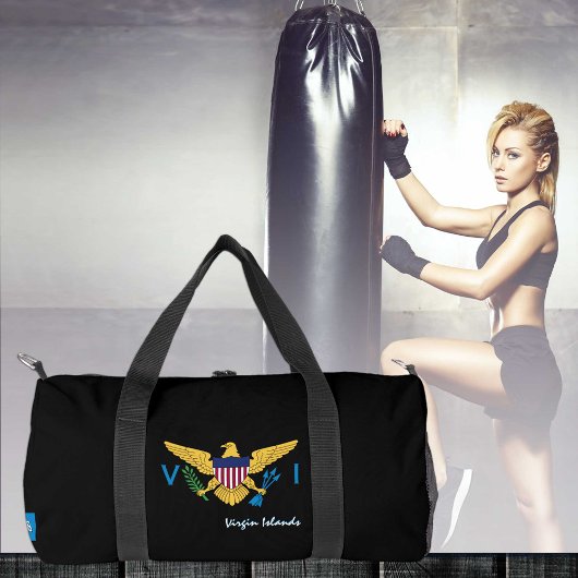 ヴァージン諸島旅行バッグ、米国ヴァージン諸島国旗 ダッフルバッグ