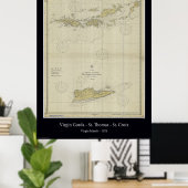 ヴァージン諸島1921 ポスター (ホームオフィス)