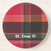 ヴァージン諸島USVIセントクロワのパーソナライズ コースター (正面)