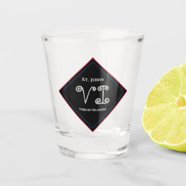 ヴァージン諸島USVIセントジョンパーソナライズ ショットグラス