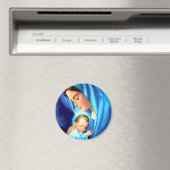 ヴァージン賛美マリアとベビーイエス マグネット (インサイチュ (食洗機))