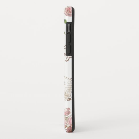 ヴァージン賛美マリー宗教ヴィンテージピンクローズ Case-Mate iPhoneケース (裏面/左)