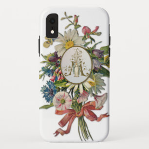 ヴァージン賛美Mary Cretic ヴィンテージフローラ iPhone XRケース