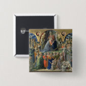 ヴァージン1441-7年の即位(pのテンペラ 缶バッジ (正面&裏面)