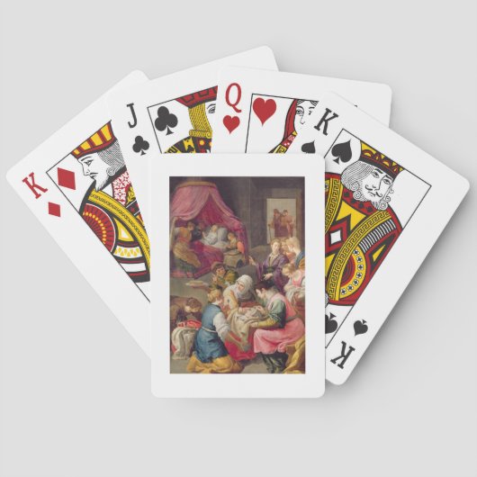 ヴァージン1640年の誕生(キャンバスの油) トランプ (裏面)