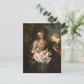 ヴァージン&アレクサンドリアの聖キャサリンとの子供 ポストカード (スタンド正面)