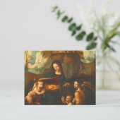 ヴァージン・オブ・ザ・ロックbyレオナルド・ダ・ヴィンチ ポストカード (スタンド正面)