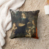 ヴァージン・オブ・ロックス、レオナルド・ダ・ヴィンチ クッション (ブランケット)