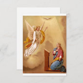 ヴァージン・メアリーの受胎告知 サンキューカード (正面/裏面)