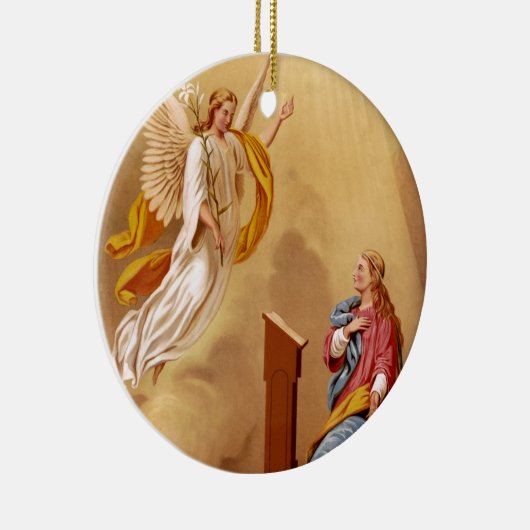 ヴァージン・メアリーの受胎告知 セラミックオーナメント (右)