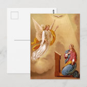 ヴァージン・メアリーの受胎告知 ポストカード (正面/裏面)