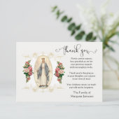 ヴァージン·メアリー·宗教的お悔やみ サンキューカード (スタンド正面)