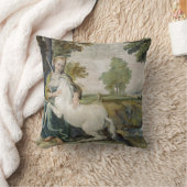 ヴァージン&ユニコーンbyドメニチノCIrca 1604 - 1605 クッション (ブランケット)