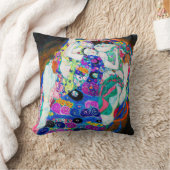 ヴァージン(女の子)、グスタフクリムト クッション (ブランケット)