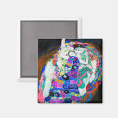 ヴァージン（女の子）、グスタフクリムト マグネット (正面/裏面)