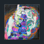 ヴァージン（女の子）、グスタフクリムト マグネット<br><div class="desc">グスタフクリムト（1862年7月14日–1918年2月6日）は、オーストリアの象徴主義の画家で、ウィーン分離運動の最も著名なメンバーの一人である。クリムトは彼の絵画、壁画、スケッチ、その他のオブジェで知られている。寓話やポートレートなど比喩的な作品に加え、風景絵を描もある。ウィーンの芸術家の中で、クリムトは芸術とその方法に最も影響を受け日本のた。早い芸術的時期は建築装飾の画家として成功した。その後は公的手数料を受け入れなかったが、金ゴールドの葉を含む「黄金期」の絵画で新たな成功を収めた。クリムトの仕事は彼の若いエゴン・シエコンテンポラリーレに重要な影響を与えた。引用文：ウィキペディア</div>