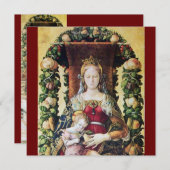 ヴァージン（赤） 招待状 (正面/裏面)