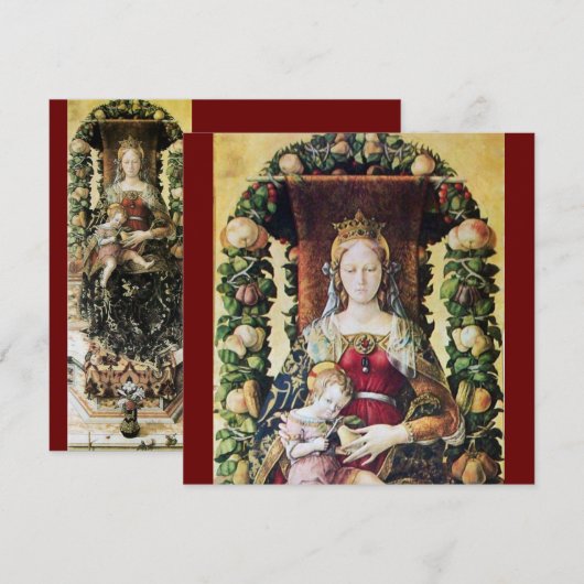 ヴァージン（赤） 招待状 (正面/裏面)