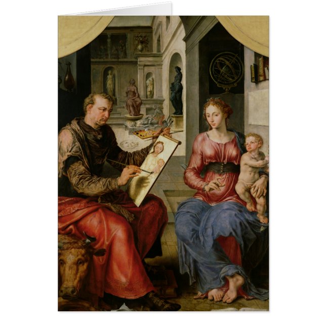 ヴァージン、c.1545を絵を描くSt Luke (正面)