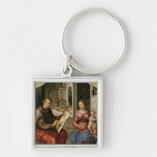 ヴァージン、c.1545を絵を描くSt Luke キーホルダー (正面)