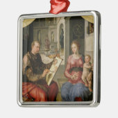 ヴァージン、c.1545を絵を描くSt Luke メタルオーナメント (左)
