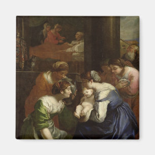 ヴァージン、c.1620の誕生 マグネット