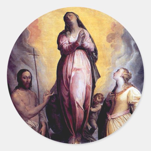 ヴァージンMaryの仮定 ラウンドシール (正面)