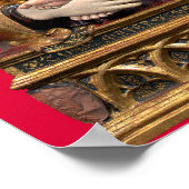 ヴァージンWITH CHILD,赤いルビークリスマス ポスター (角)