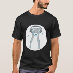 ヴァーゼル森林動物の音楽ヘッドフォン Tシャツ
