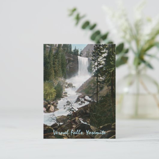 ヴァーナル・フォールズ ビンテージ ヨセミテ ポストカード (スタンド正面)