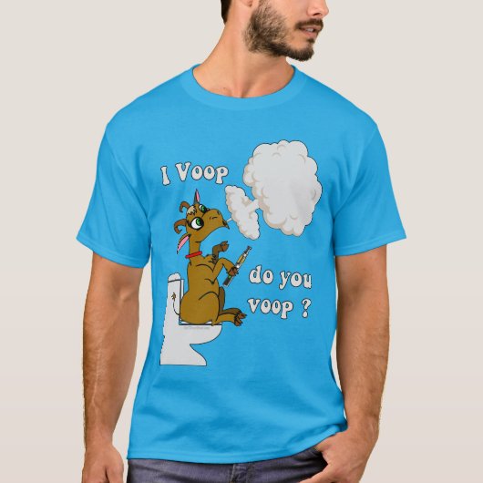 ヴァープ | VapeGoatおもしろいによるVaping I Voop Goat™ Tシャツ (正面)