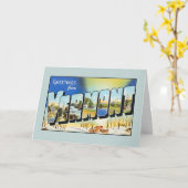 ヴァーモントからのヴィンテージの挨拶 カード (黄色い花)